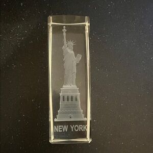 New York Statue of Liberty Crystal Block